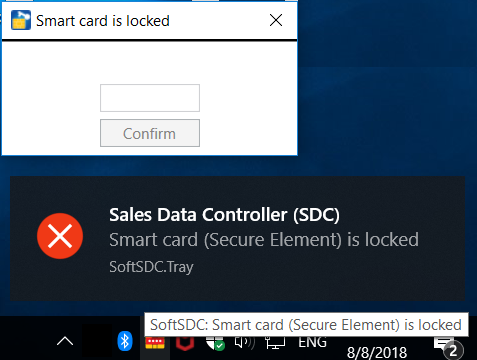 Your smart card will be locked.